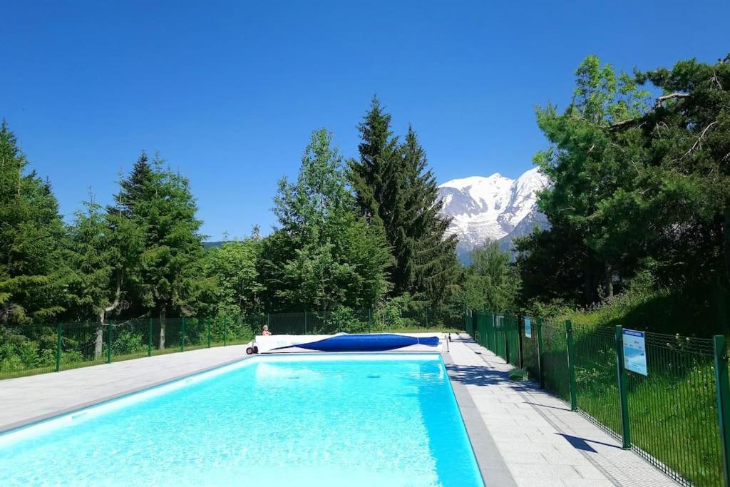 Studio Bettex 4P- Vue Mont-Blanc Saint-Gervais-les-Bains Bagian luar foto