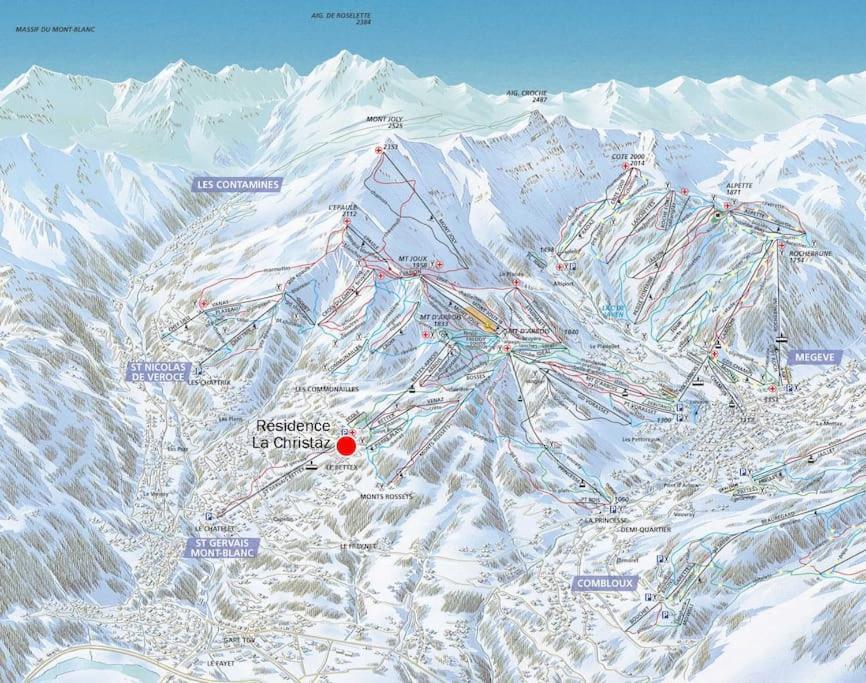 Studio Bettex 4P- Vue Mont-Blanc Saint-Gervais-les-Bains Bagian luar foto